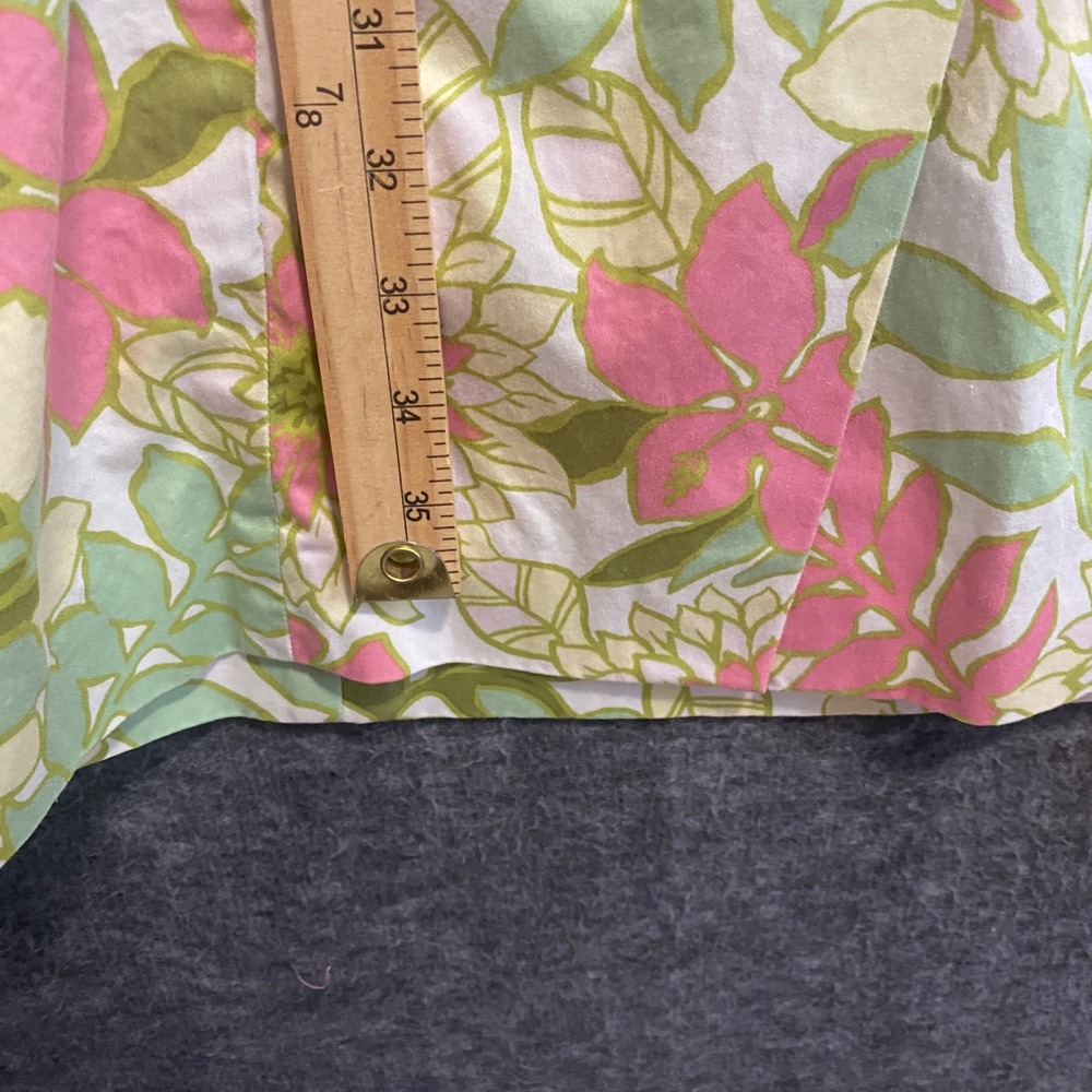Brooks Brothers‎ Dress Womens 6 Floral Sleeveless Pink Green Coastal Vacation - Picture 7 of 8